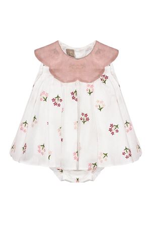 Abito in lino bianco LA STUPENDERIA KIDS | 2TBAB54I18.
